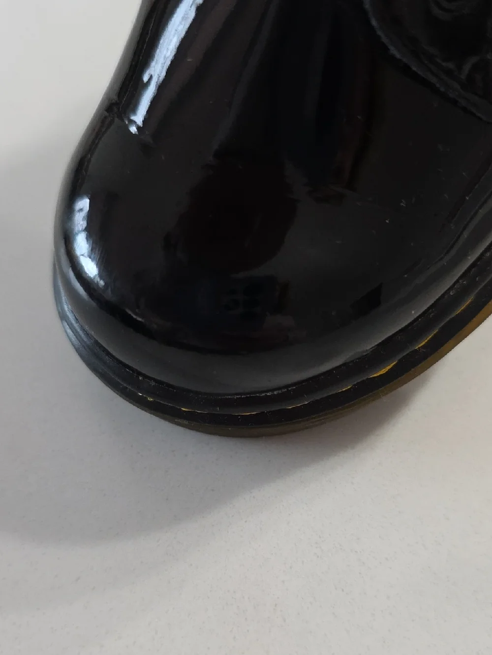 Dr. Martens 1460 Patent Leather Lace Up Boots- 8 Toddler